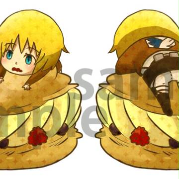 【チャーム＆ラインストーンつき】スイーツキーホルダー【アルミン】