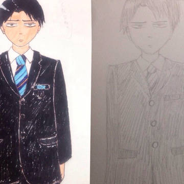 私の学校の制服を着せてみた