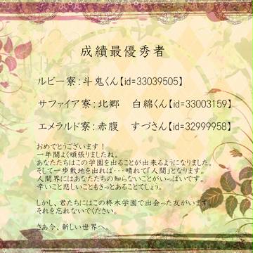 【にくがく】成績最優秀者のお知らせ