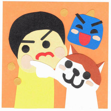 欲張って福がこぼれていますよ、とご指摘くださるハチワレさん
