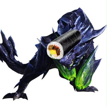 【MH4】 ブラキさんの恵方巻きコラ