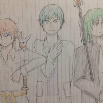 【ツイッター】三人描いてみた【異校ったー】