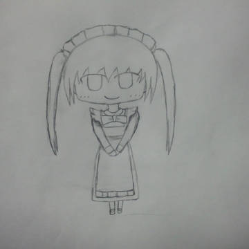 お絵かき「メイドさん」