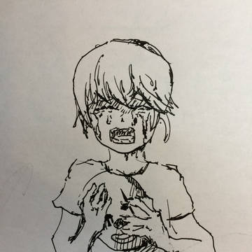 泣いていた少年