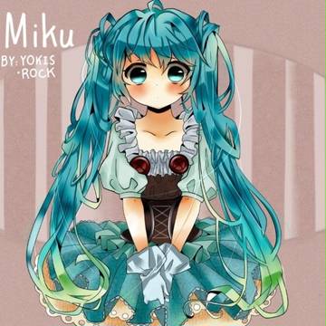 Miku自创画得不好请谅解。。这可是我在P站的第一发求别喷啊