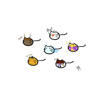 Frozen cats