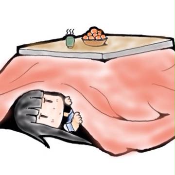 こたつ初雪