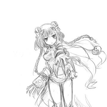 白虎の化身・ハク（落書き）