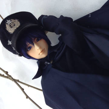 雪と青