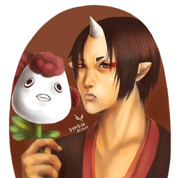 鬼灯の冷徹 - Hoozuki with his fav pet