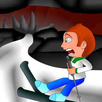 skiing fred