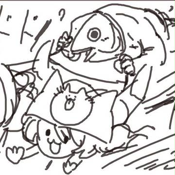 魚におわれる!！