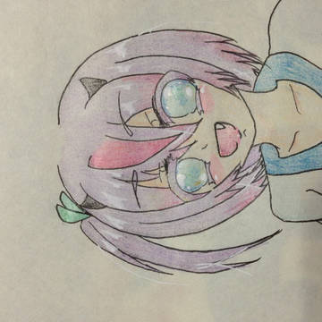 色鉛筆描きオリキャラちゃん*ଘ(੭*ˊᵕˋ)੭* ੈ✩‧₊˚