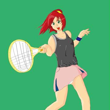 テニス中