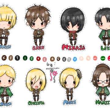 SNK Chibi Sticker Set