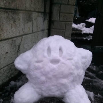 カービィ雪だるま