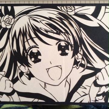 キュアドリーム　切り絵　２枚目