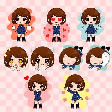 恋するJKはるかスタンプ一覧
