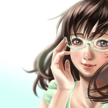 メガネ越しで見る君
