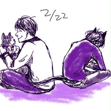 にゃんにゃんと落書きまとめ