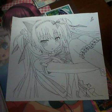 模写したのをペンで描いてみた
