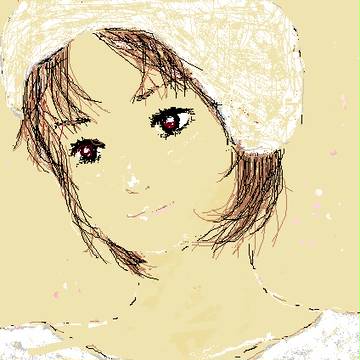 ひとえまぶたの女の子