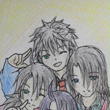 雑誌の付録で描きました