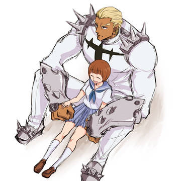 「蟇郡先輩！」と「満艦飾ゥ！」