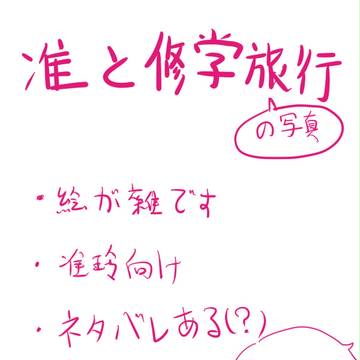准と修学旅行の写真