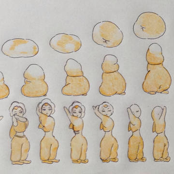 オレンジ色の踊り子