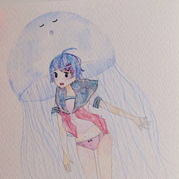 くらげと女の子