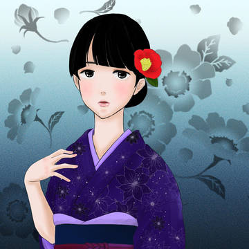 和服女子