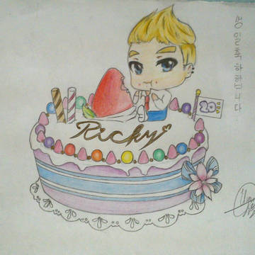 생일 축하합니다 리키 오빠♥