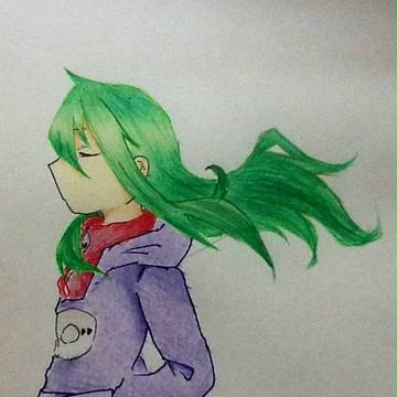 なびく髪