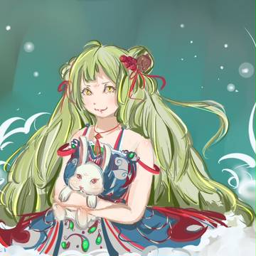 玉兔~吧唧ウサギウサギ