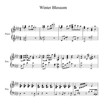 【楽譜】Winter Blossom