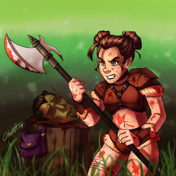 D&D Halfling Barbarian/Berserker