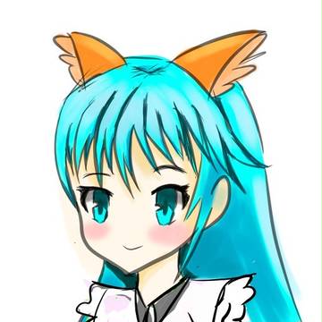 青い髪の女の子