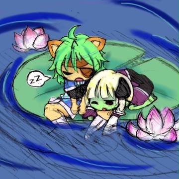 ハスで眠る