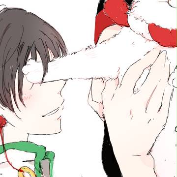シロさん、お手。