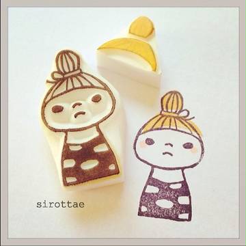 おだんご頭ちゃんのはんこ