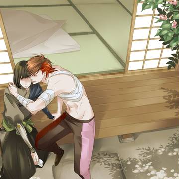 ほっぺたに