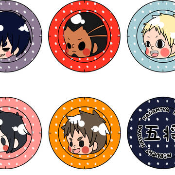春コミ GOODS 【黒バス/無冠の五将】缶バッチ