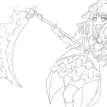 【眠り姫】美希線画