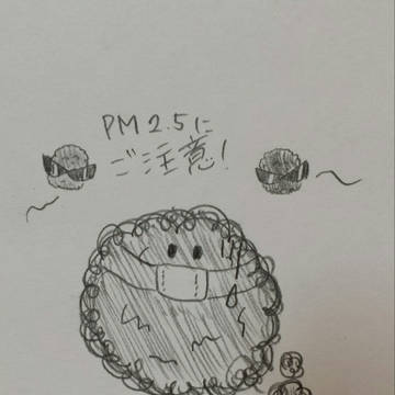 ほこたん　PM2.5はやだなあ