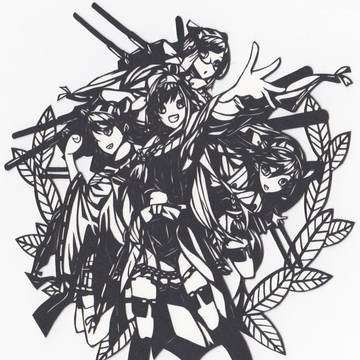 切り絵＠金剛しすたーず