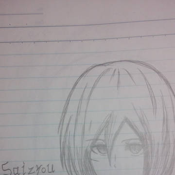 落書きミカサ