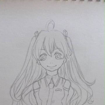 ミクさん!　ちゃんと色塗るよ！