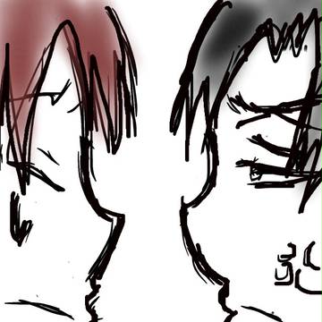 叱られるエレン(適当な落書き)