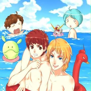 夏，海